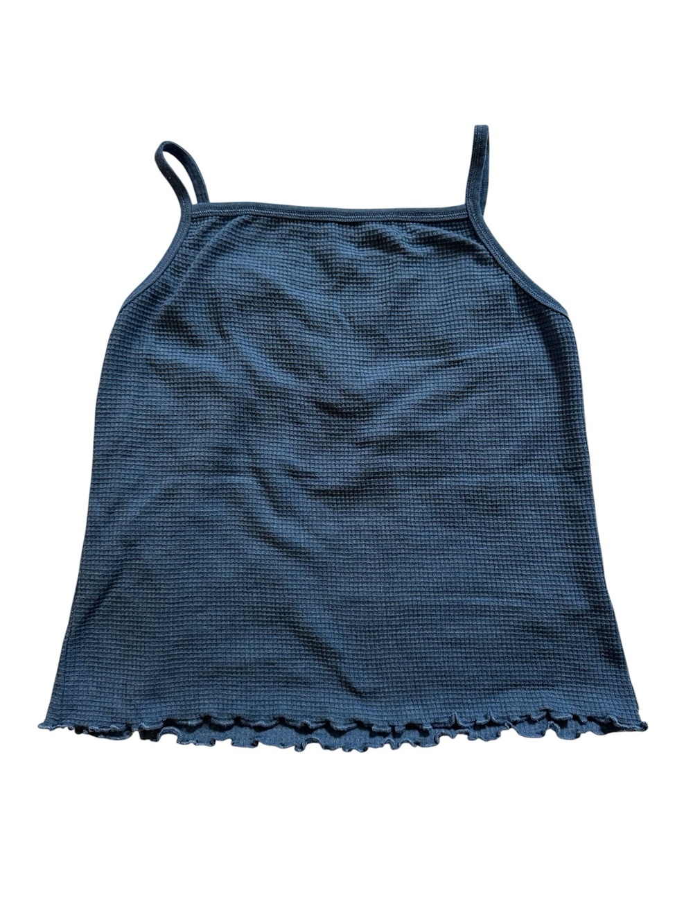 Toad&Co Navy Waffle Knit Spaghetti Strap Camisole